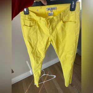 De Jeans Women's Yellow Skinny Jeans